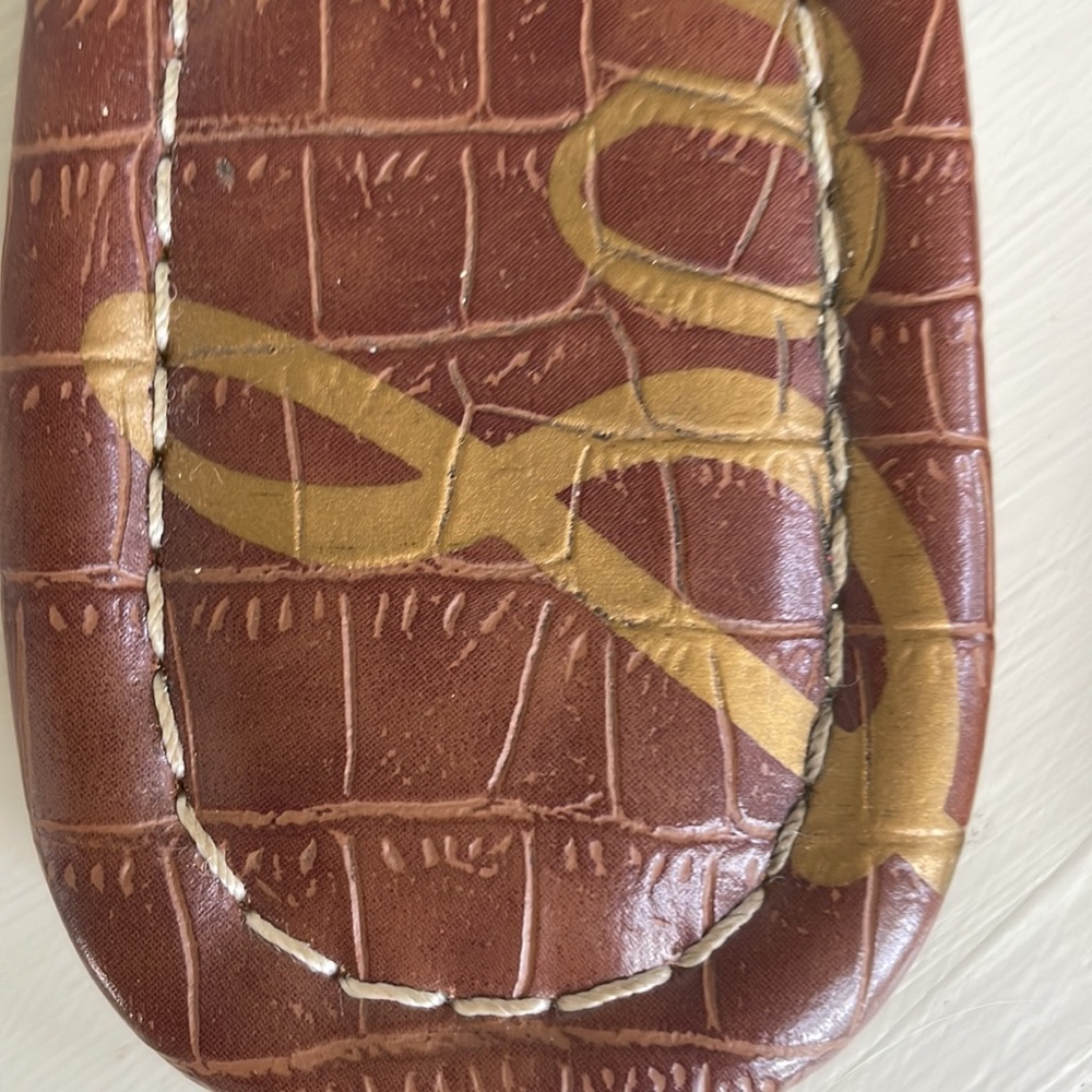 Sam Elderman Leopard Print Strappy Sandals 6.5 - image 3